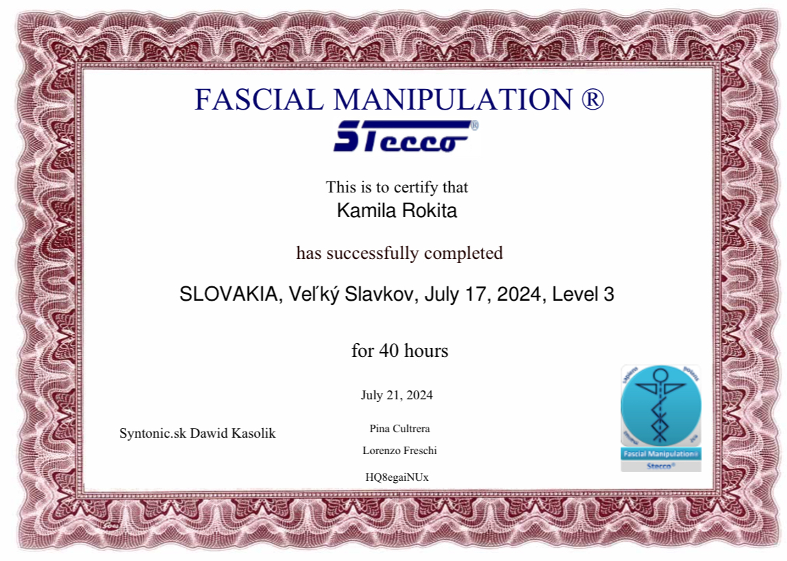 Fascial Manipulation level 3 (FM3)